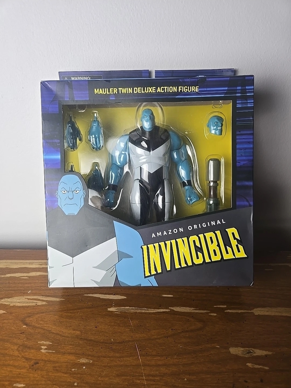 Amazon Invincible Mauler Twin Deluxe Action Figure - Blue & Black